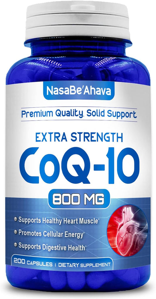 [코큐텐] NasaBeAhava CoQ-10 1회 섭취당 800mg 200캡슐 항산화 면역 서포터
